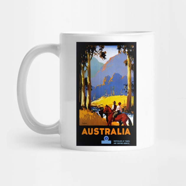 Vintage Travel Poster Australia by vintagetreasure